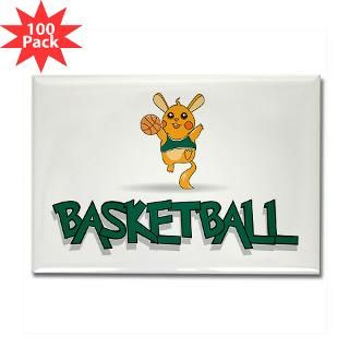cute funny basketball rectangle magnet 100 pack $ 189 99