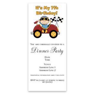 Race Car 7th Birthday Invitations by Admin_CP1147651  506902308