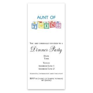 Aunt of Twins Blocks Invitations by Admin_CP2606210