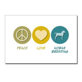Peace Love Horse Breeding Postcards (Package of 8)