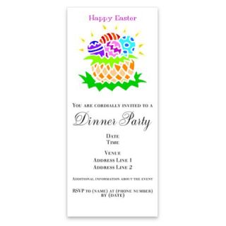 Happy Easter (eggs in basket) Invitations by Admin_CP86004  506865043