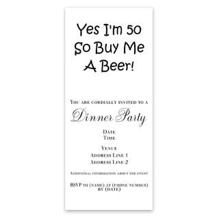 Humorous 50Th Birthday Invitations  Humorous 50Th Birthday Invitation