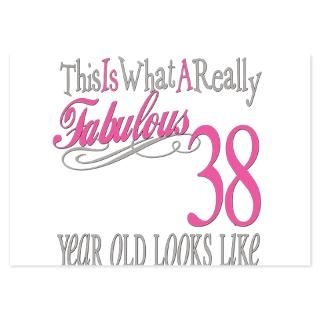 Fabulous 38yearold.png 3.5 x 5 Flat Cards for