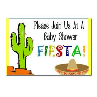 Baby Shower Gifts  Baby Shower Postcards  Fiesta Baby Shower Invite