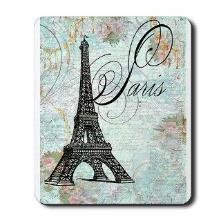 Art Gifts  Art Home Office  Paris Eiffel Tower French Sty Mousepad