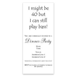 40Th Birthday Invitations  Guitar Player 40Th Birthday Invitation