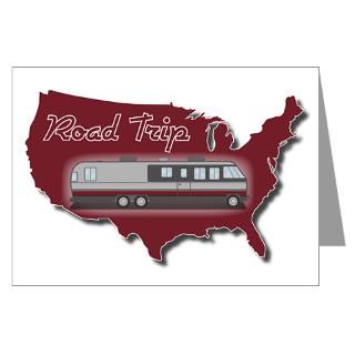 Classic Airstream Motor Home Greeting Cards (Pk of for