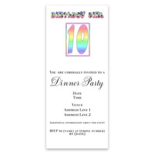 Birthday Girl Age 10 Invitations by Admin_CP3275117  512206416
