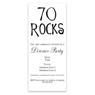 70th birthday saying, 70 rocks Invitations by Admin_CP49581