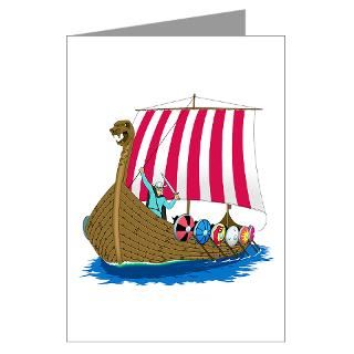 Viking Ship Greeting Cards (Pk of 10) for