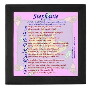 Stephanie Acrostic Poem designs on Home Decor by Chalfont House