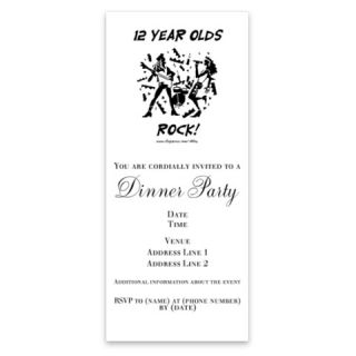 12 Year Olds Rock Invitations by Admin_CP5731342  507313063