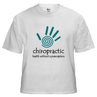 Mens White T shirts  Chiropractic By Design