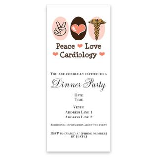 Peace Love Cardiology Invitations by Admin_CP8437408  512546562
