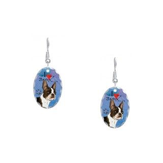 Akc Breed Gifts  Akc Breed Jewelry  Boston Terrier Earring Oval