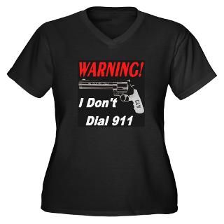 Dont Dial 911 Womens Plus Size V Neck Dark T S for