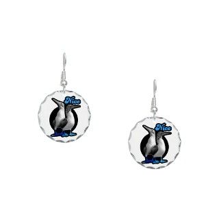 Bird Gifts  Bird Jewelry  Nice Boobies Earring Circle Charm