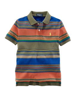 Ralph Lauren Childrenswear Toddler Boys Stripe Mesh Polo   Sizes 2T