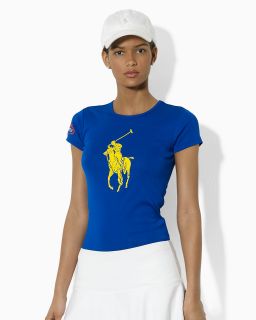 Ralph Lauren Tennis Mercerized 1x1 Big Pony Tee