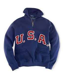 Ralph Lauren Childrenswear Boys Team USA Olympic Half Zip Fleece