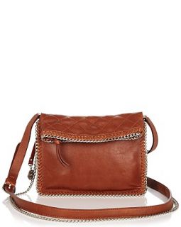 DKNY Runway Chain Detailed Leather Crossbody Bag