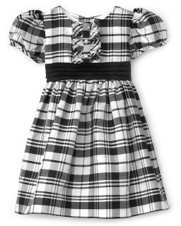 Plaid Shantung Cap Sleeve Dress   Sizes 12 24 Months