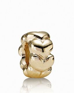 PANDORA Charm   14K Gold Big Hearts