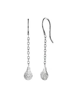   Diamond & 18K White Gold Dangle, .14 ct. t.w.