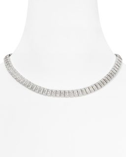 Lora Paolo All Around Pave Rectangular Necklace, 16