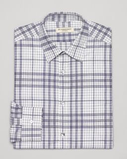 Burberry Washed Exploded Check Dress Shirt   Contemporary Fit