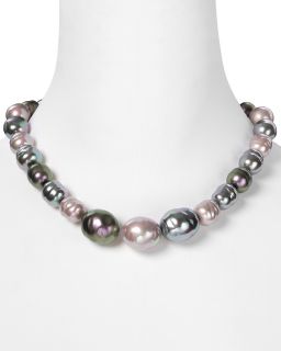 Baroque One Row Graduated Pearl Necklace, 18