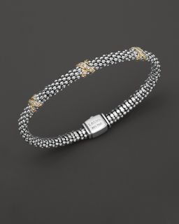 Lagos X Collection Sterling Silver And 18K Yellow Gold 6mm Rope