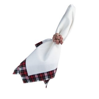 juliska red tartan pique napkin price $ 22 00 color red multi quantity