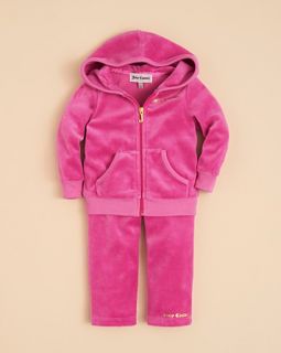 Infant Girls Velour Track Suit   Sizes 3 24 Months