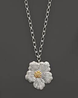  Large Flower Chain Necklace with Gold Accent, 28
