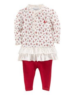 Ralph Lauren Childrenswear Infant Girls Pointelle Print Tunic
