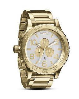 Nixon The 51 30 Chrono Watch in Champagne Gold, 51mm