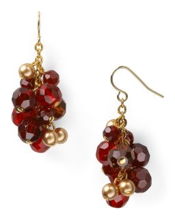 cluster drop earrings price $ 32 00 color garnet quantity 1 2 3 4