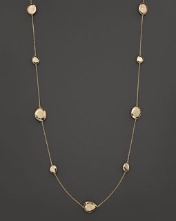 Pyrite Necklace Set In 14K Yellow Gold, 34