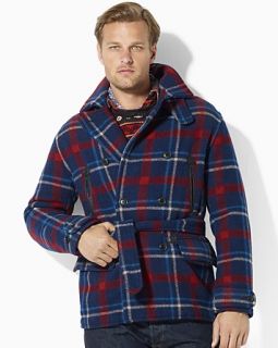 Polo Ralph Lauren Bridgewater Wool Plaid Ranch Coat