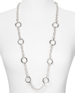 Luxury Links Twisted Link Station Necklace, 36