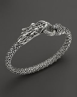 Hardy Naga Silver Dragon Bracelet with Diamond Pave, .45 ct. t.w.