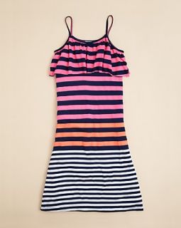 Flowers By Zoe Girls Neon Stripe Dress   Sizes S XL