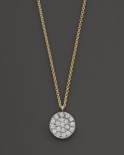 Meira T 14 Kt. Yellow Gold/Pavé Diamond Medallion Necklace