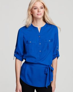 calvin klein tunic with belt price $ 69 50 color cobalt size select