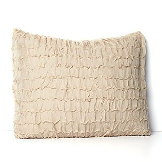 Donna Karan Essentials Textured Silk Decorative Pillow, 18 x 22