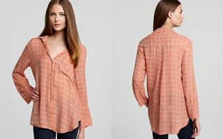 Quotation Bella Dahl Shirt   Sofia Shirt Tail Check_2