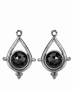 PANDORA Earring Charms   Sterling Silver & Melanite Dangle Medallion