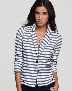 splendid blazer nantucket stripe price $ 178 00 color pearl with navy