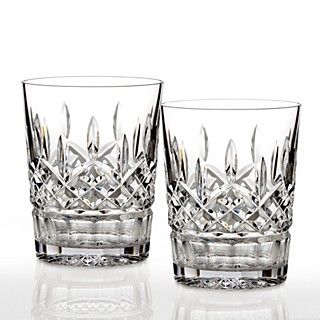 Waterford Crystal Lismore Classic Double Old Fashioned Glass, Pair
